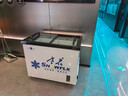 雪花冰柜商用冷藏展示保鲜柜冷冻雪糕柜超市大容量玻璃门大型卧式岛柜冰糕柜冰淇淋柜 【平篮款】1米岛柜|-30°低温速冻|铜管制冷 实拍图