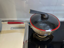 康巴赫（KBH）五代蜂窝不粘锅煎炒炖煮小资锅316L不锈钢平底煎炒锅电磁炉燃气灶 炒煎煮全能小资锅立盖 24cm 实拍图
