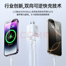 罗马仕30W氮化镓苹果15/16充电器PD快充双口充电头Type-C适用iPhone15/16ProMax/14/13/iPad手机耳机 白 实拍图