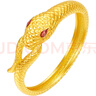 周六福灵蛇黄金戒指生肖蛇本命年生日礼物计价A0113175 16号 约2.35g  实拍图