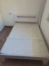 木牛人床双人床1.8米2米主卧大床现代简约实木床板排骨架出租屋单人床架 奶油风床+床垫【包安装】 1.35米*2米 实拍图