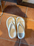 俞兆林（YUZHAOLIN）人字拖女外穿厚底踩屎感夹脚拖外穿沙滩鞋 YQ690 白色 36/37 实拍图