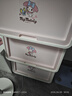 爱丽思（IRIS）收纳箱塑料儿童玩具零食整理箱卡通储物箱斜口前开叠加侧开收纳柜 【3个装】37L 美乐蒂 白/粉色 实拍图