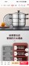 爱仕达蒸锅二层不锈钢锅两层家用蒸笼28CM复底电磁炉通用锅具QVL1528 实拍图