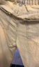 顶峰保罗（Dingfengbaoluo）美式高街牛仔裤男春夏休闲直筒百搭修身微喇长裤DFS09黄泥色L 实拍图