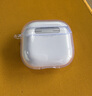 ESCASE适用Airpods4保护套苹果四代耳机保护套降噪版2024无线蓝牙耳机防摔防尘TPU透明裸机美感+挂绳 实拍图
