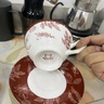 SUCCOHOMEWARE小清新花卉咖啡杯碟套装 ins风复古马克杯陶瓷杯子新婚送闺蜜礼物 百合风铃对杯礼盒 实拍图