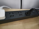 公牛（BULL） PDU桌面电竞机柜插座/插线板/插排/排插/接线板/拖线板 10A【八位总控过载保护1.8米】P108E黑 实拍图