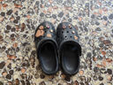 朴西洞洞鞋男士夏季平跟厚底踩屎感拖鞋包头防滑外穿沙滩情侣款凉鞋男 珍珠黑+卡皮巴拉 40 -41 实拍图