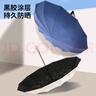 雨航（YUHANG）太阳伞遮阳伞女防紫外线自动伞学生方便携带自动折叠伞24骨 黑色 实拍图