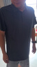 罗蒙短袖复古t恤男士夏季冰丝高端商务polo半袖衫截上衣百搭速干衣服 深灰 3XL 【建议160-180斤】-面料升级 实拍图