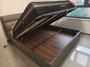 全友家居 真皮艺床头层牛皮现代简约主卧室双人大床高箱储物床1.8米 实拍图