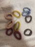 极森家韩国网红马尾扎头发绳橡皮筋高弹力耐用发圈无缝加粗少女头绳头饰 螺纹混色（10条装） 实拍图
