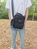 吉普（JEEP）斜挎包男大容量单肩包2025新款休闲通勤便携小背包男防泼水旅行包 黑色 实拍图