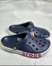 卡骆驰crocs洞洞鞋贝雅卡骆班轻便耐磨一脚蹬休闲鞋|205089 深蓝/辣椒红-4CC 37 /38(230mm) 实拍图