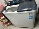 海尔（Haier）洗衣机半自动大容量双缸强力去污双净力飓风水流双桶洗脱分离公斤家用以旧换新 13.5kg|喷淋漂洗|透明上盖|抗菌波轮 实拍图