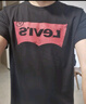 Levi's李维斯情侣美式宽松印花时尚简约舒适潮流纯棉圆领短袖T恤 黑色 002A0-0001 S 实拍图