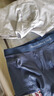 ABERCROMBIE & FITCH男装3条组合装经典LOGO舒适柔软弹力轻薄四角内裤KI114-3083 蓝色/灰色 3条 L 实拍图