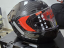 LS2碳纤维摩托车头盔男女机车赛车四季通用全盔四季防雾大尾翼FF801 6K单镜片-碳纤大尾翼款-亮黑 M（建议53-54头围） 实拍图