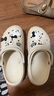 卡骆驰crocs贝雅云彩女士洞洞鞋户外休闲鞋|208186 冬日白-11S(含智必星) 35 (220mm) 实拍图