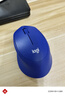 罗技（Logitech）M330 静音鼠标 无线鼠标 办公鼠标 右手鼠标 蓝色 带无线2.4G接收器 实拍图