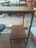 米客米家（MIKEMIJIA）边几茶水柜家用沙发小茶几现代简约角几小桌子阳台简易小茶桌边柜 【加宽|黑架】橡木色60*40*68cm 实拍图