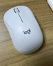 罗技（Logitech）M221 轻音鼠标 无线鼠标 办公鼠标 对称鼠标 带无线微型接收器 米白色 实拍图