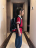 UnMe台湾unme男女小学生一年级书包男1-3-6轻防水儿童双肩背送礼书包 3285红格 1-3年级 小挂件+腰扣 实拍图