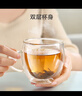 京东京造 玻璃杯 个人专用茶水杯子双层玻璃耐热咖啡马克杯380ml 实拍图