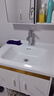 浴室柜陶瓷一体盆洗手盆柜组合卫生间洗脸盆厕所卫浴洗漱台面盆柜 60cm*47cm【白石纹吊柜】 单独浴室柜【单下水器】 实拍图