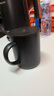 膳魔师（THERMOS） 不锈钢时尚简约带盖牛奶咖啡杯办公水杯把手杯可团购定制刻字JDG JDG-351黑色 实拍图