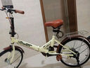 永久（FOREVER） 折叠自行车女款超轻便携小型男变速上班单车成人大人 免安装 升级版-变速-米黄 减震款 22英寸（适合身高150-175CM） 实拍图