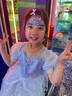 G.duck童装女童爱莎公主裙夏季洋气儿童裙子夏季礼服裙小女孩六一表演服 粉色裙子 110 (建议100cm 4-5岁左右)cm 实拍图