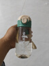 G.DUCKKIDS小黄鸭儿童弹盖吸管水杯500ml 带提绳弹盖设计安全卡扣帝拿绿 实拍图