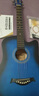 维卡斯（WEIKASI）民谣吉他初学者木吉他单板新手入门练习琴guitar吉它学生男女乐器 38英寸化蓝色+礼包【初学推荐】 实拍图