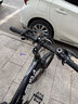 卡布达山地自行车铝合金升级款成人变速越野锻炼身体通勤车青少年 铝合金材质-曜夜黑-快拆前轮 22英寸（身高130-145CM） 24速-送11件骑行大礼包 实拍图