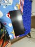 聚骊汇桌面延长板免打孔扩展延伸扩大神器电脑桌子手托折叠加长加宽接板 黑色碳纤维贴面延长板55*24cm 实拍图