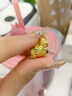 世纪缘珠宝古法黄金吊坠女999足金三花萌马珐琅点睛吊坠送女友礼物 5.01g三花御马吊坠【红】 实拍图