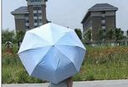 栀臻 全自动雨伞 太阳伞黑胶防晒防紫外线男女士大号晴雨两用伞遮阳伞 渐变白桃粉【48骨手动】 实拍图