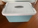 京东物流 手提收纳箱带盖储物盒加厚塑料整理箱车载家用玩具收纳 浅蓝色 大号 38*26*21cm 实拍图