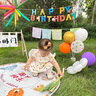 欧妮姿生日场景布置女孩生日气球道具氛围布置场景派对装饰快乐烟花拉旗 实拍图