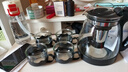 【京东物流】茶壶套装整套茶具大容量玻璃茶杯带滤网耐高温泡茶具 2000ML一壶+四杯套装 实拍图