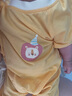舒贝怡2件装婴儿衣服夏季薄款新生儿连体衣短袖哈衣儿童爬服黄色66CM 实拍图