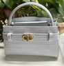 CHARLES&KEITH鳄鱼纹凯莉包手提斜挎婚包包女包生日礼物CK2-50270880-1 Sea Salt Blue海盐蓝 S 实拍图