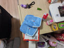 欣沁旅行收纳袋电子数码收纳包手机充电宝数据线收纳 天蓝色 实拍图