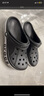 卡骆驰crocs洞洞鞋贝雅卡骆班轻便耐磨一脚蹬休闲鞋|205089 深蓝/辣椒红-4CC 39 (240mm) 实拍图