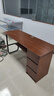 人文成家办公室办公桌简约现代电脑桌台式工作台职员双人桌工位老板桌子 【单人位】胡桃色 140*50*74cm 实拍图