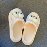 梵昇昱洞洞鞋女2026夏季外穿居家踩屎感海边沙滩厚可爱底包头拖鞋凉拖 白色洞洞鞋【搞怪大眼】 跟高3cm 38-39 偏小一码 实拍图