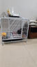 獒少保狗笼方管狗笼子大中小型犬金毛加粗宠物狗狗笼子狗屋用品 白色带天窗 78*54*73cm 建议30内中小型犬 实拍图