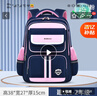 巴布豆儿童书包小学生书包男孩减负女童护脊1-6年级双肩背包6-12周岁 7500宝蓝粉大号适合3-6年级 实拍图